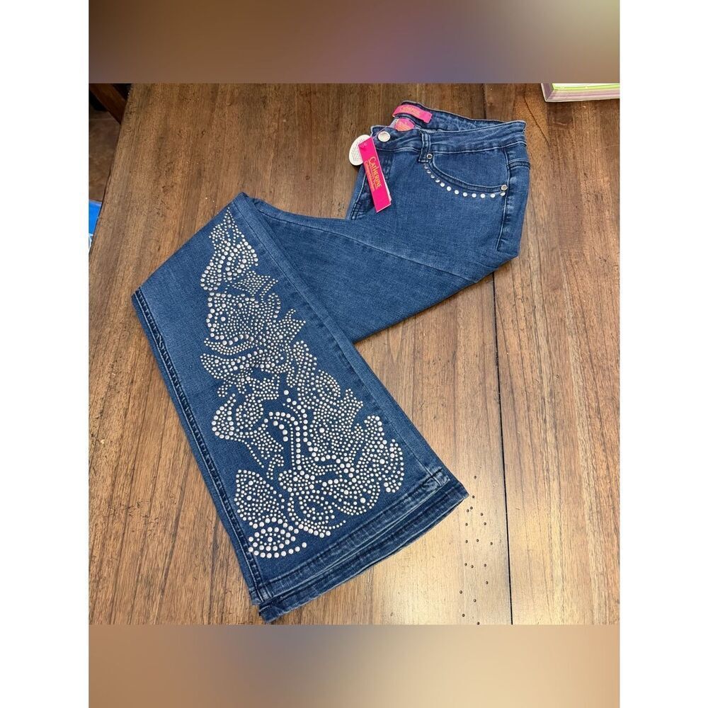 Western Rodeo Studded Flared Jeans - Picture 3 of 13